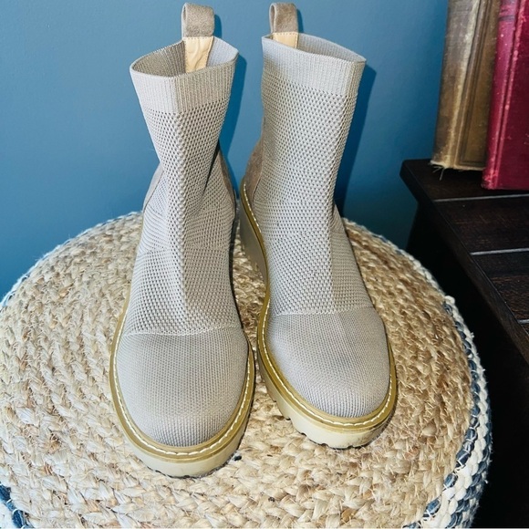 Nicole Miller Lele Lug Platform Wedge Boots - Picture 2 of 7